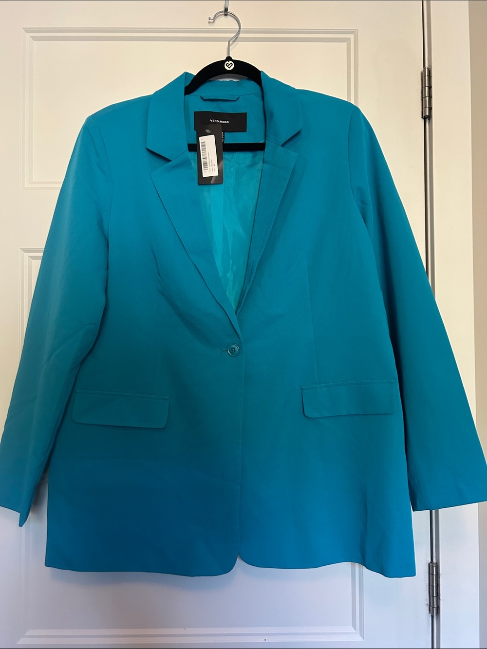Vero Moda Teal Single-Button Blazer